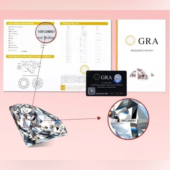 MOISSANITE 3 Carat Round Cyan Blue With Halo - Picture 6 of 8